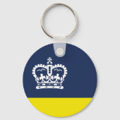 Flag of Regina, Saskatchewan Keychain Schlüsselanhänger (Rückseite)