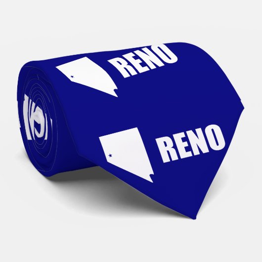 Flag of Reno, Nevada Tie Krawatte (Gerollt)