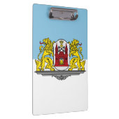 Flag of Riga, Latvia Clipboard Klemmbrett (Rechts)