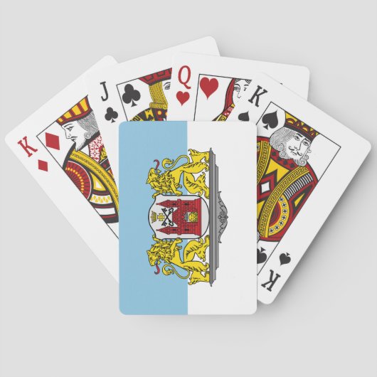 Flag of Riga, Latvia Playing Cards Spielkarten (Rückseite)