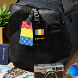 Flag of Romania Luggage Tag Gepäckanhänger