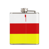 Flag of Santa Barbara, California Flask Flachmann (Rückseite)