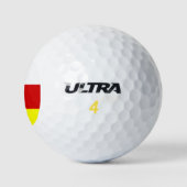 Flag of Santa Barbara, California Golf Balls Golfball (Logo)