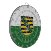 Flag of Saxony Dartboard Dartscheibe (Vorderseite Links)