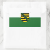 Flag of Saxony Rectangular Sticker (Tasche)