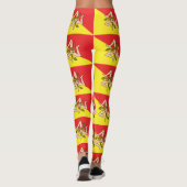 Flag of Sicily All-Over Print Trinacria Leggings (Rückseite)