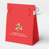 Flag of Sicily Sicilian Party and Events Favor Box Geschenkschachtel (Rückseite)