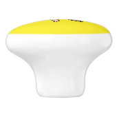 Flag of Sicily - Trinacria Medusa Red and Yellow Keramikknauf (Seitenansicht)