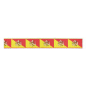 Flag of Sicily Trinacria Yellow & Red Ripsband (Vorderseite)