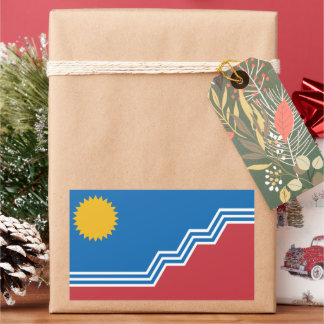 Flag of Sioux Falls, South Dakota Rechteckiger Aufkleber