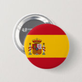Flag of Spain Bandera de España Pin Badge Button (Vorne & Hinten)