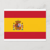 Flag of Spain - Bandera de España - Spanish Flag Postkarte (Vorderseite)