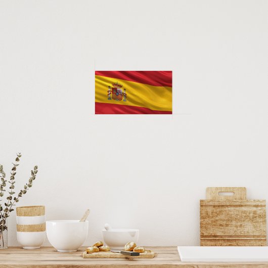 Flag of Spain Poster (Küche)