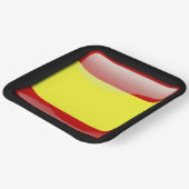 Flag_of_Spanien_Spanien Pappteller (Gewinkelt)
