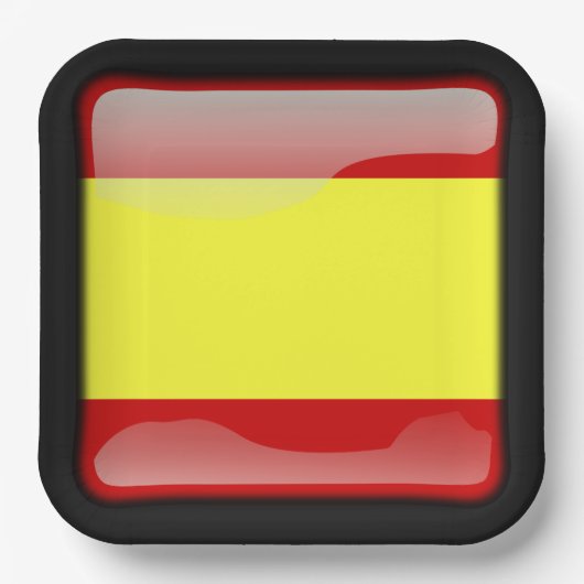 Flag_of_Spanien_Spanien Pappteller (Vorderseite)