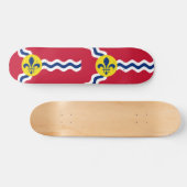 Flag of St. Louis, Missouri Skateboard (Horizontal)