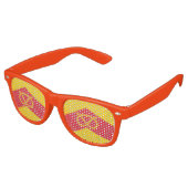 Flag of Staffordshire Retro Sunglasses Partybrille (Schrägansicht)
