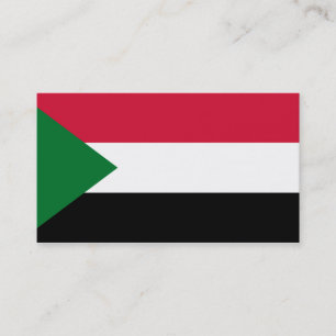 Flag of Sudan Business Cards Visitenkarte