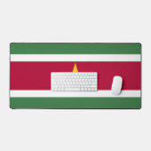 Flag of Suriname Schreibtischunterlage (Tastatur & Maus)
