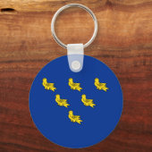 Flag of Sussex Keychain Schlüsselanhänger (Vorderseite)