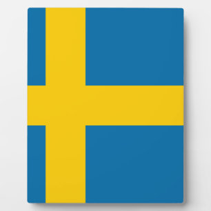 Flag of Sweden Fotoplatte