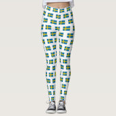 Flag of Sweden Leggings (Vorderseite)