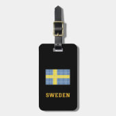 Flag of Sweden Luggage Tag Gepäckanhänger (Vorderseite vertikal)