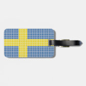 Flag of Sweden Luggage Tag Gepäckanhänger (Rückseite horizontal)