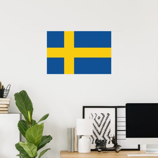 Flag of Sweden Poster (Heimbüro)