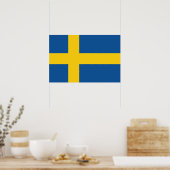 Flag of Sweden Poster (Küche)