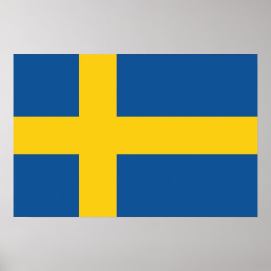Flag of Sweden Poster (Vorne)