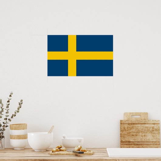 Flag of Sweden Poster (Küche)