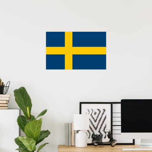 Flag of Sweden Poster (Heimbüro)