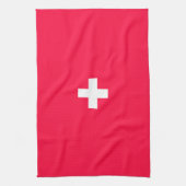 Flag of Switzerland modified – Schweiz – Suisse Geschirrtuch (Vertikal)