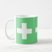 Flag of Switzerland modified – Schweiz – Suisse Kaffeetasse (Links)