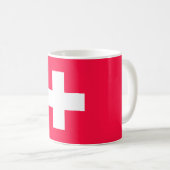 Flag of Switzerland modified – Schweiz – Suisse Kaffeetasse (VorderseiteRechts)