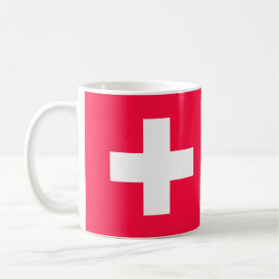 Flag of Switzerland modified – Schweiz – Suisse Kaffeetasse