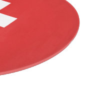 Flag of Switzerland modified – Schweiz – Suisse Schneidebrett (Ecke)