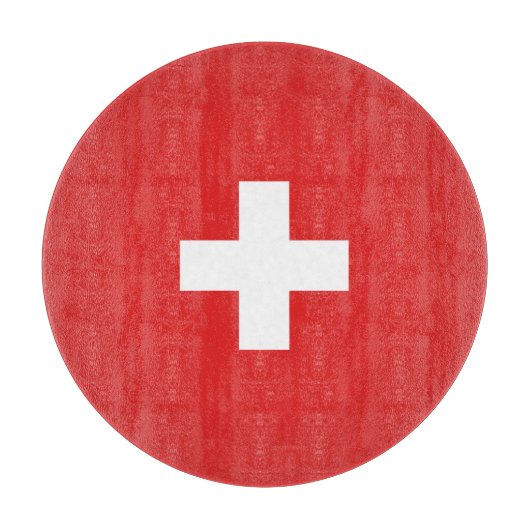 Flag of Switzerland modified – Schweiz – Suisse Schneidebrett (Vorderseite)