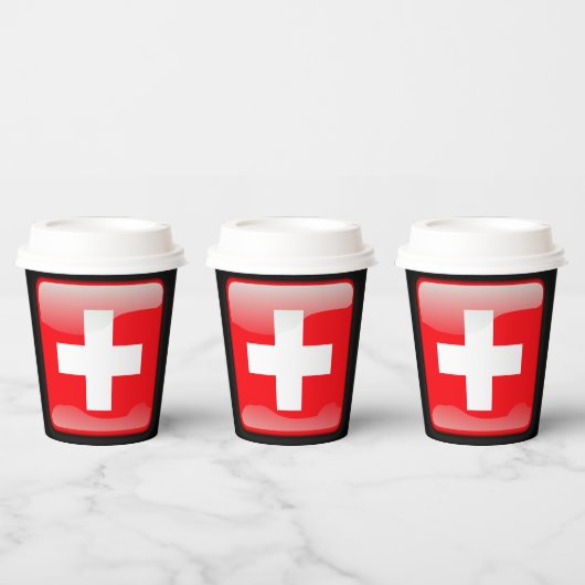 Flag_of_Switzerland Pappbecher (Multi)