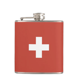 Flag of Switzerland – Schweiz – Suisse – Svizzera Flachmann