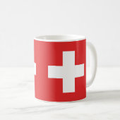 Flag of Switzerland – Schweiz – Suisse – Svizzera Kaffeetasse (VorderseiteRechts)