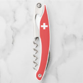Flag of Switzerland – Schweiz – Suisse – Svizzera Kellnermesser (Vorderseite)