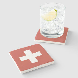 Flag of Switzerland – Schweiz – Suisse – Svizzera Steinuntersetzer