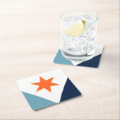 Flag of Syracuse, New York Rechteckiger Pappuntersetzer (Vor Ort)