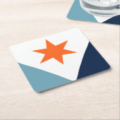 Flag of Syracuse, New York Rechteckiger Pappuntersetzer (angewinkelt)