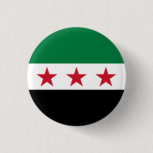 Flag of Syria (December 2024) Button (Vorderseite)