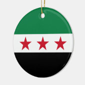 Flag of Syria (December 2024) Keramik Ornament (Links)