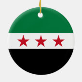 Flag of Syria (December 2024) Keramik Ornament (Hinten)