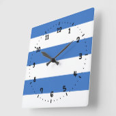 Flag of Tallinn, Estonia Square Wall Clock Quadratische Wanduhr (Winkel)